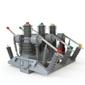 35kV vacuum circuit breaker, ZW32-40.5GG, double isolation, dual power, manual transfer, pole-mounted switch
